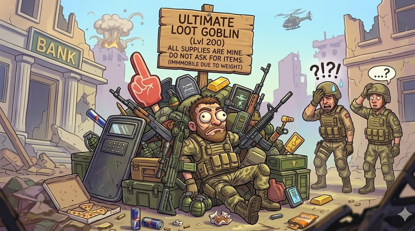 Funny CoD loot goblin cartoon